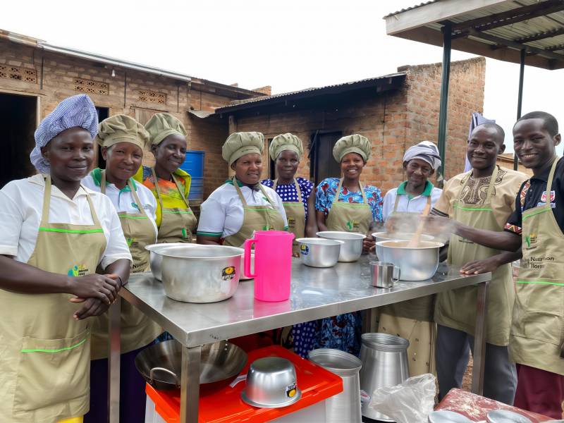 Some of the participants shared a light moment during the nutrition training sessions.