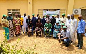 Group photo of State Coordinators, CATs and SAA technical teams and Programme Manager of Nasarawa ADP shortly after the MOA review meeting in Lafia, Nasarawa State, Nigeria