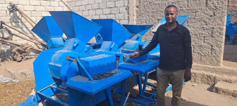 Furi Hirpo at his workshop in Shashemene.