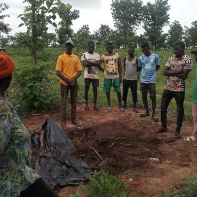 Regenerative Agriculture team of SAA during a compost-making training.